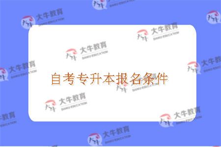 自考专升本报名