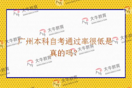 广州本科自考通过率