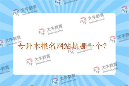 专升本报名网站是哪一个？