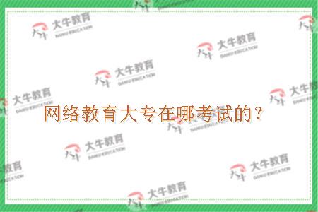 网络教育大专在哪考试的？