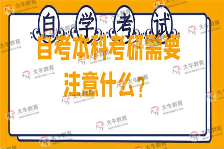 自考本科考研需要注意什么？