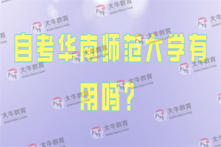 广州自考学历证书有用吗？